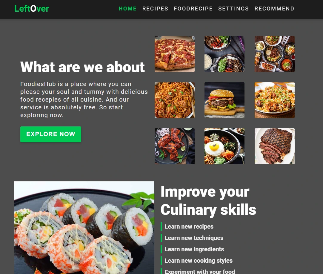 Video poster for LeftOver Food Recommendation